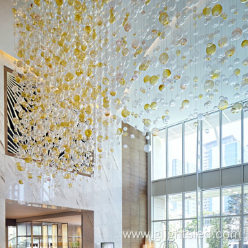 Glass indoor decoration bubble chandelier pendant light